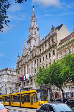 Budapest, baroque architecture on Elizabeth Boulevard clipart