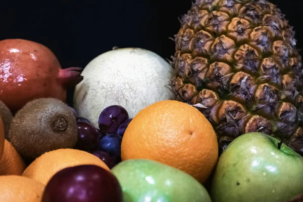 Surtido Frutas Colores Fotografía Comida Macro Primer Plano — Foto de Stock