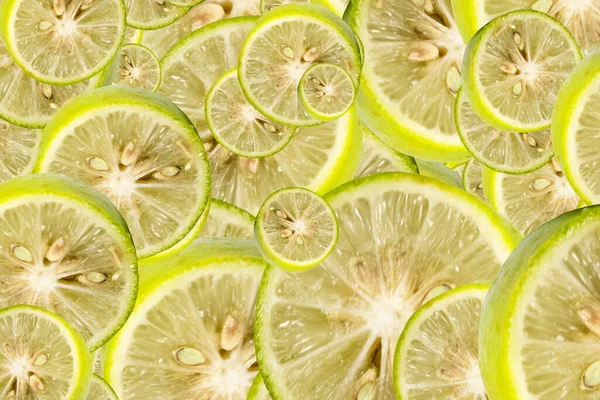 Fette Lime Giallo Macro Sfondo Strutturato — Foto Stock