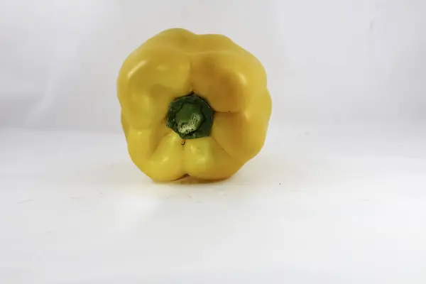 Желтый Перец Capsicum Изолированы Белом Фоне — стоковое фото