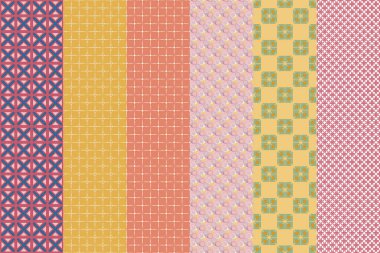 Fashion set graphics vector design. Modern background, style for fabric, wallpaper or wrapping. 