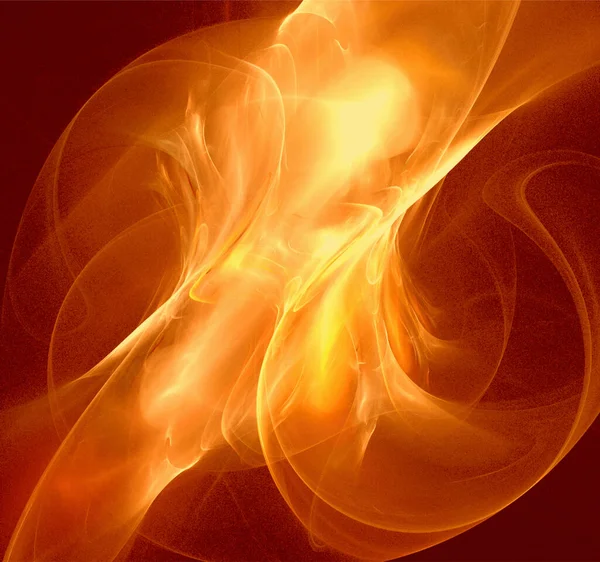 Яркий Абстрактный Фон Светящихся Тканей Оранжевых Линий Темном Фоне Дизайн — стоковый вектор