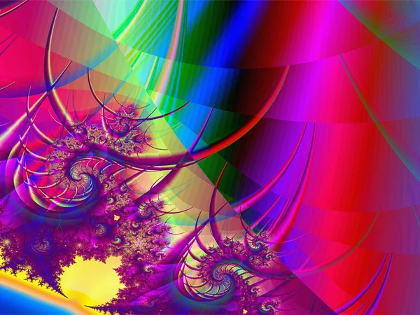 Abstract Bright Multicolor Linear Pattern Color Graphics Background Design — Vector de stock