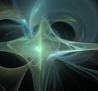 Siyah arkaplan üzerindeki parlak mavi çizgilerin soyut arkaplanı, nöral ağ, tasarım