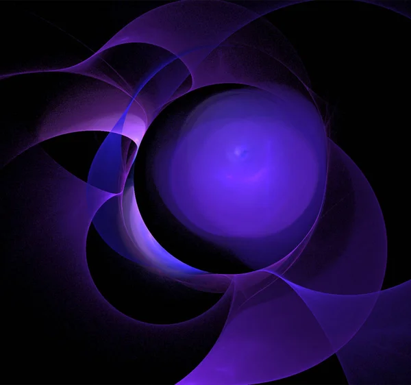 Illustration Une Planète Spatiale Bleue Système Stellaire Graphiques Couleur Fond — Image vectorielle