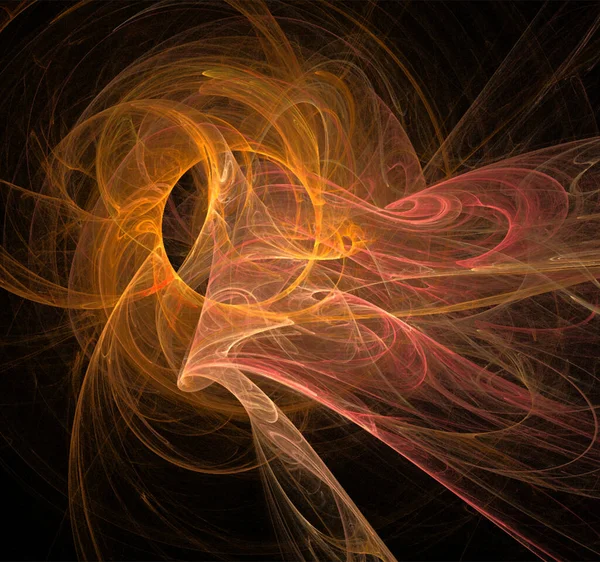 Illustration Des Orangen Raumplaneten Sternensystems Farbgrafiken Hintergrund — Stockvektor