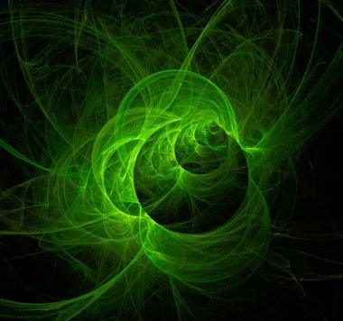 Yeşil uzay gezegen sistemi, renk grafikleri, arkaplan