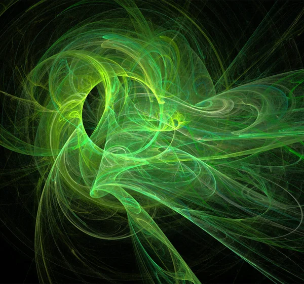 Ілюстрація Системи Зірок Зеленої Планети Кольорова Графіка Фон — стоковий вектор