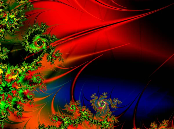 Motif Bleu Rouge Décoratif Lumineux Fond Abstrait Design — Image vectorielle