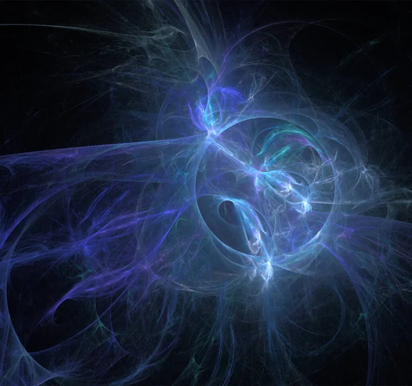 青い宇宙惑星系 色のグラフィック 背景のイラスト — ストックベクタ