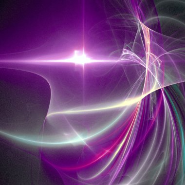 abstract background of bright purple lines on a black background, neural network, design