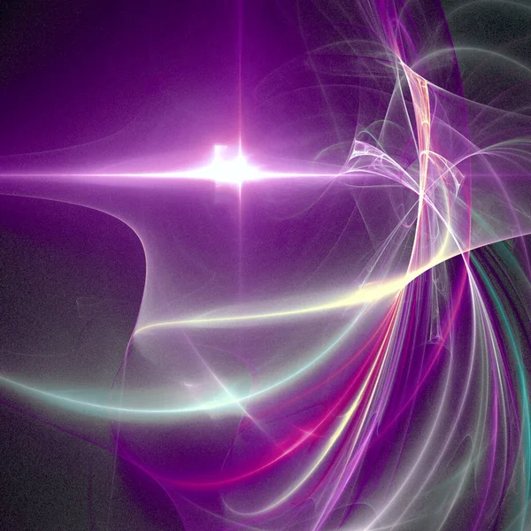 Abstract Background Bright Purple Lines Black Background Neural Network Design — ストック写真