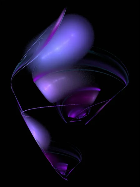 Abstracto Púrpura Azul Brillante Patrón Sobre Fondo Negro Diseño Fondo — Archivo Imágenes Vectoriales