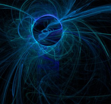 Mavi uzay gezegeni yıldız sistemi, renk grafikleri, arkaplan