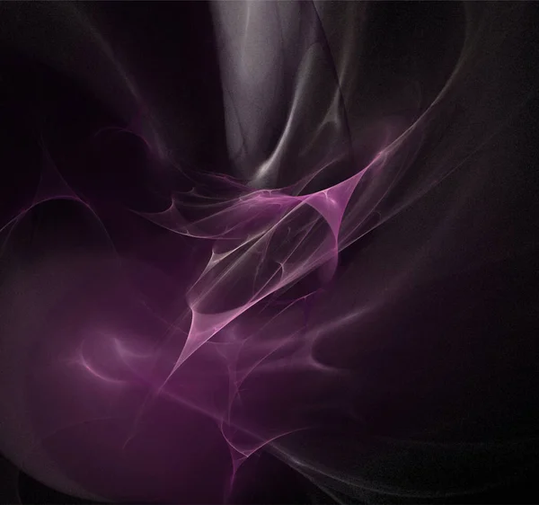 Bright Abstract Background Glowing Weaves Purple Lines Dark Background Design — ストックベクタ