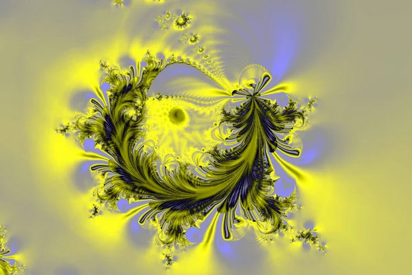 Яркий Декоративный Желто Синий Узор Абстрактный Фон Дизайн — стоковый вектор