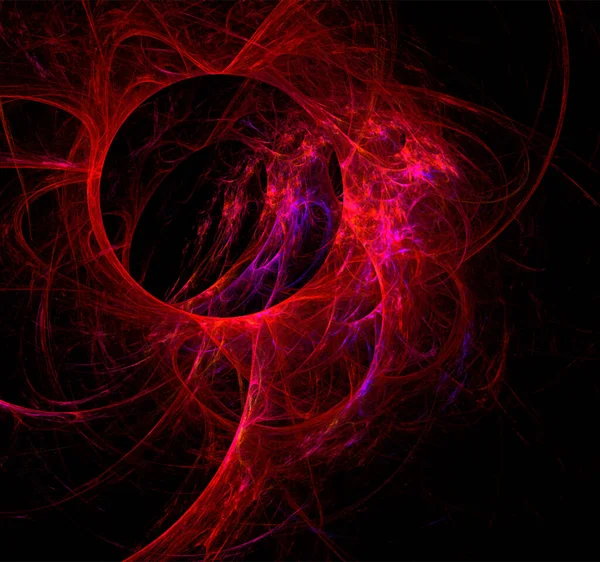 Απεικόνιση Ενός Κόκκινου Διαστημικού Πλανητικού Αστρικού Συστήματος Έγχρωμων Γραφικών Φόντου — Διανυσματικό Αρχείο
