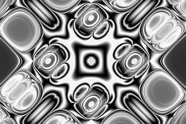 Abstract Black White Geometric Background Monochrome Illustration Design — Vetor de Stock