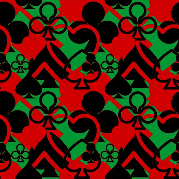 Farklı kart elbiseleri, desen, desen, dizayn ve desenlerin soyut siyah ve kırmızı deseni