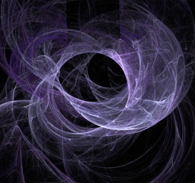 blue abstract spherical linear pattern on black background, wallpaper, design