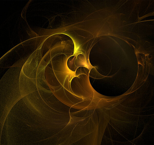 Yellow and orange abstract background, color digital graphics, design