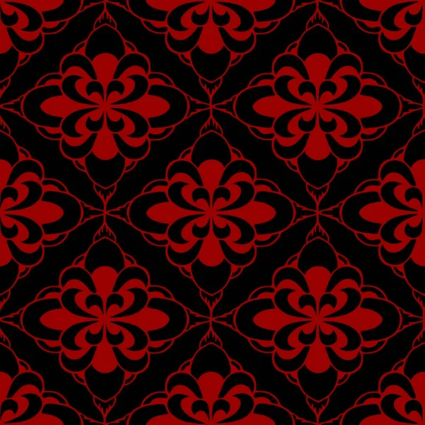 Motif Tuiles Sans Couture Éléments Géométriques Rouges Abstraits Sur Fond — Image vectorielle