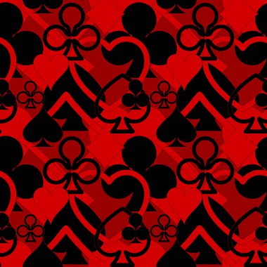 Farklı kart elbiseleri, desen, desen, dizayn ve desenlerin soyut siyah ve kırmızı deseni