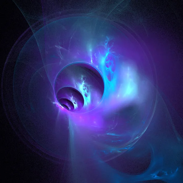 Синий Абстрактный Сферический Линейный Узор Черном Фоне Обои Дизайн — стоковый вектор