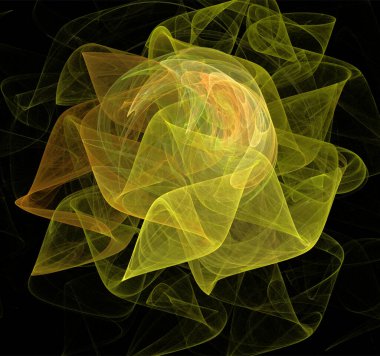 Siyah arkaplan, duvar kağıdı, tasarım üzerine soyut sarı-turuncu çizim doğrusal