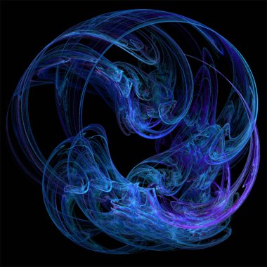 siyah arkaplanda mor mavi soyut desen, duvar kağıdı, tasarım