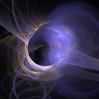 Siyah arkaplanda sarı mavi soyut desen, duvar kağıdı, tasarım