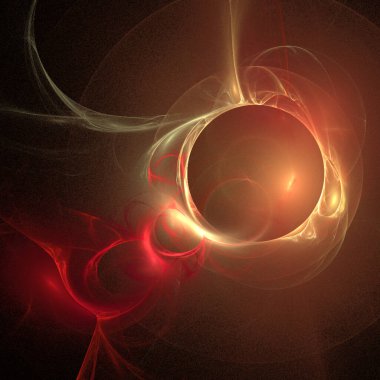 Siyah arkaplan, duvar kağıdı, tasarım üzerine soyut sarı-turuncu çizim doğrusal