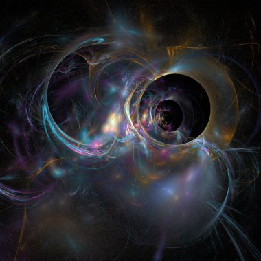 Siyah arkaplan, duvar kağıdı, tasarım üzerinde basit çok renkli soyut desen