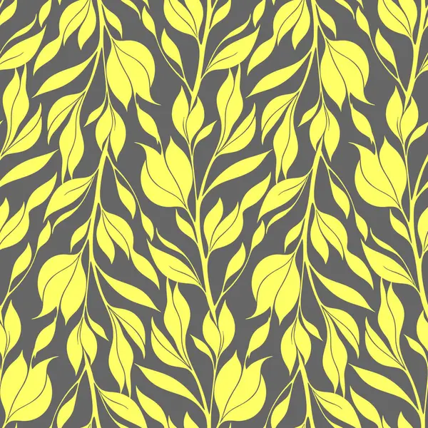 Gri arkaplan, doku ve dizayn üzerinde sarı çiçeklerin kusursuz deseni.