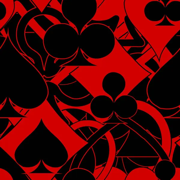 Farklı kart elbiseleri, desen, desen, dizayn ve desenlerin soyut siyah ve kırmızı deseni