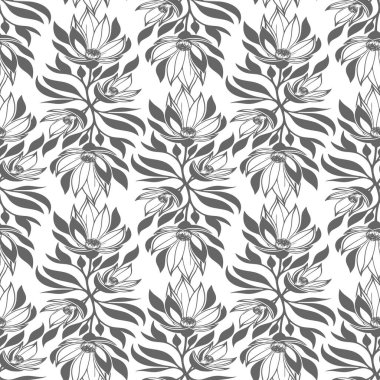 Beyaz arkaplan, doku üzerinde pürüzsüz gri grafik deseni