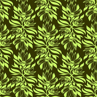 Zeytin arkaplan, doku üzerinde kusursuz yeşil grafik deseni