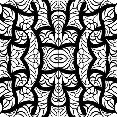 Basit, pürüzsüz siyah beyaz desen, doku, tasarım.