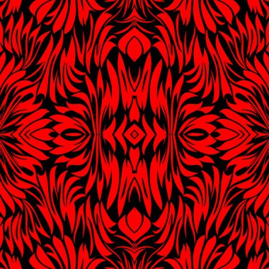 Basit, pürüzsüz, soyut siyah ve kırmızı desen, doku.