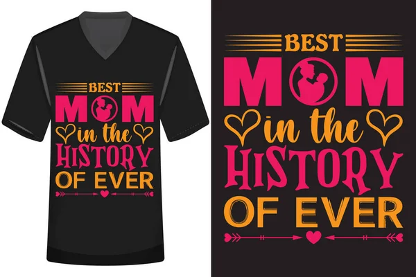 Mother Day Typography Shirt Design Vector — Stock Vector