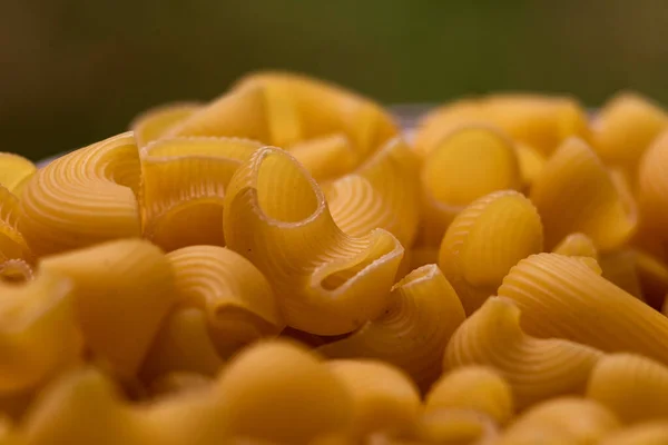 Dry Raw Italian Pasta Pipe Rigate Alimentation Concept Alimentaire Macaroni — Photo