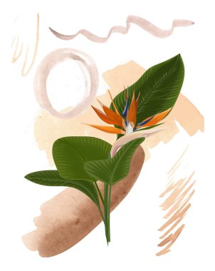 Modern yaratıcı çizimin soyut sanat tasarımı. Vektör.