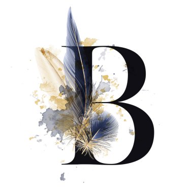 Alfabe. Tüylü mektup. Düğün davetiyeleri, tebrik kartları, doğum günleri, logolar, posterler. Vektör illüstrasyonu.