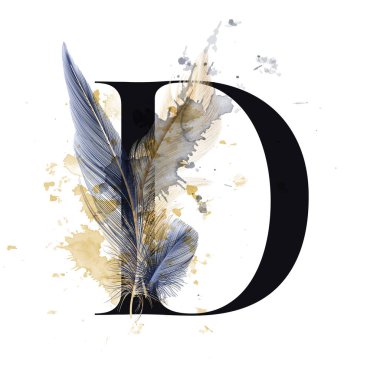 Alfabe. Tüylü mektup. Düğün davetiyeleri, tebrik kartları, doğum günleri, logolar, posterler. Vektör illüstrasyonu.