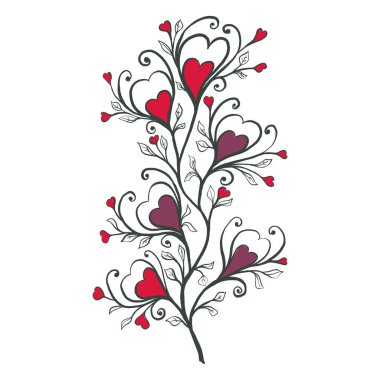 Bir kalbin vektör illüstrasyonu