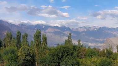 Bir otelden güzel bir manzara manzarası.