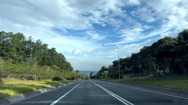 Vehicle Pov Driving Scenic Adelaide South Australia High Quality Footage — Vídeo de stock