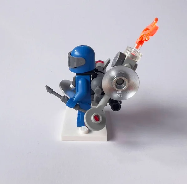 Juguete Astronauta Azul Foto Alta Calidad — Foto de Stock