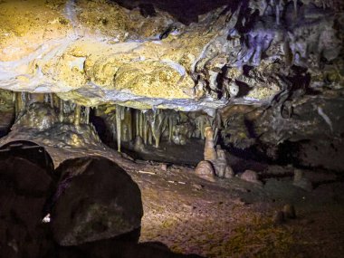 Güney Avustralya 'daki Naracoorte Mağaraları. Yüksek kalite fotoğraf