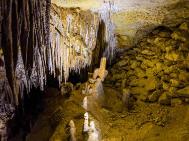 Güney Avustralya 'daki Naracoorte Mağaraları. Yüksek kalite fotoğraf